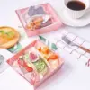 Small Charcuterie Boxes with Clear Lids, To Go Paper Disposable Food Containers, 5 Inches Bakery Dessert Boxes 2