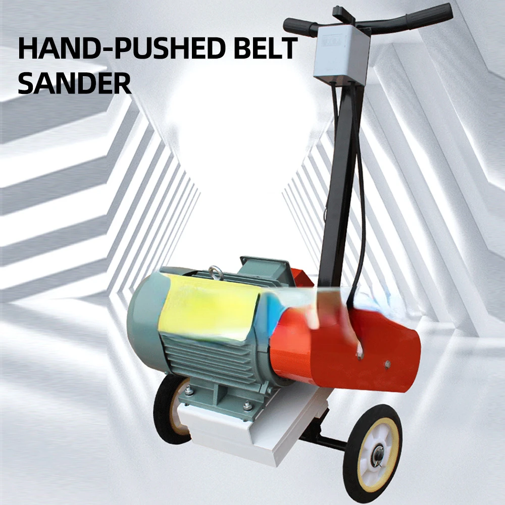 

Hand Push Belt Sander Multi-function Burr Grinding Welding Flat Blet Sending Machine Weld Oxidation Belt Polishing Machine