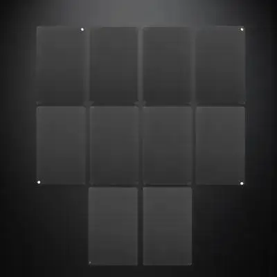 10Pcs 빈 알루미늄 사인 금속 이름표 조각 문패 DIY 액세서리 홈 오피스 커피 숍 사진 프레임 선물