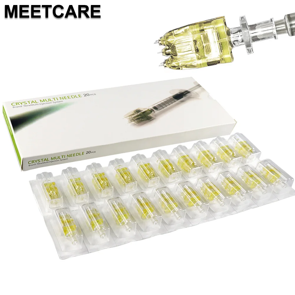 Korea Crystal 5pin Needle Cartridge Hand Injection 32G 1.5 MultifunctionSkin Rejuvenation Hydra Microneedle Injector Mesotherapy microneedling needle cartridge microneedling cartridge