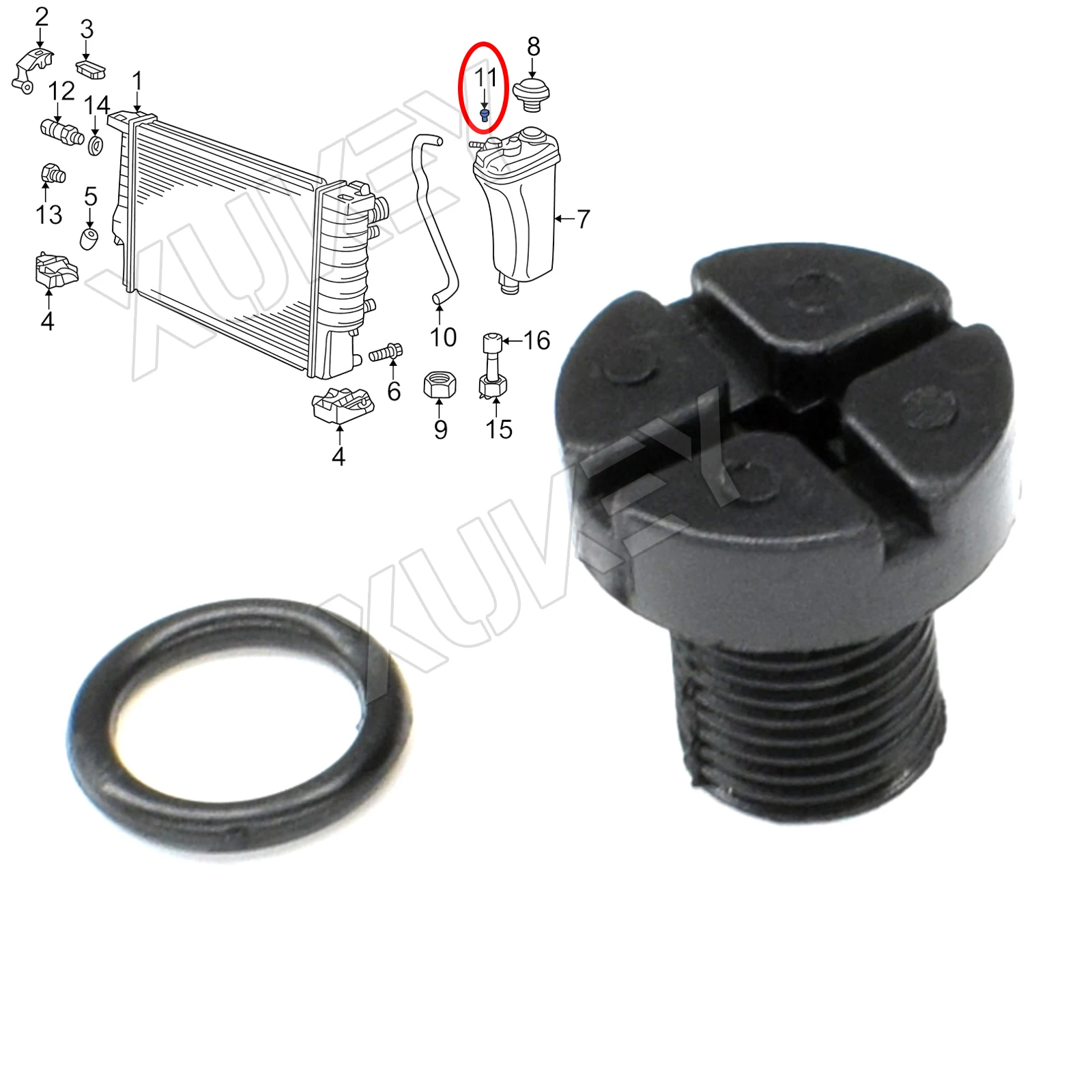4pcs For BMW E30 E31 E34 E36 E38 E39 E46 M3 X5 X3 Coolant Expansion Tank Bleeder Screw 17111712788 Radiator Hose Vent Clip Plug