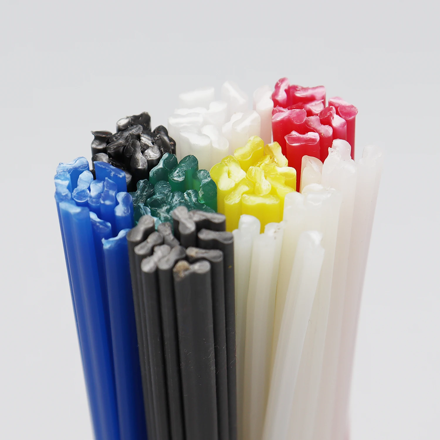 Plastic Welding Rods Set Car Bumper Repair Electrodes Sticks 60 PP+10 PVC+10 PE Soldering Accessories Hot Air Gun Welder Kit