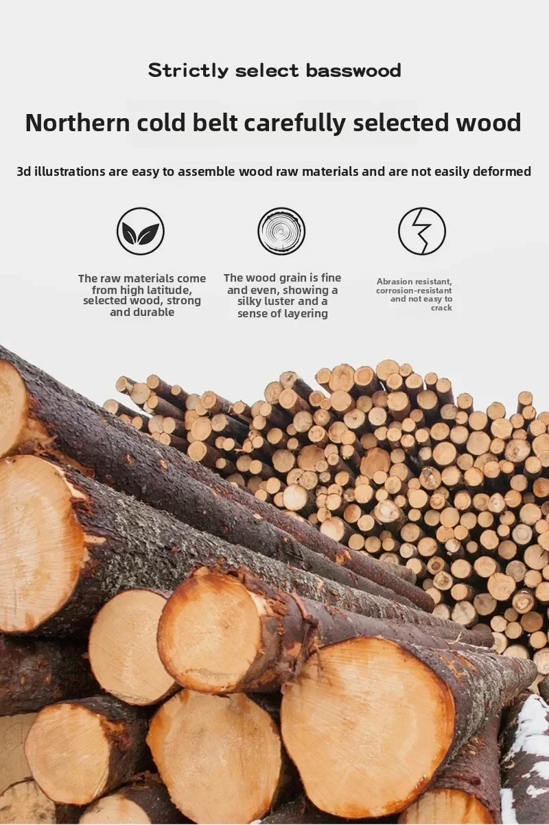 Unique wooden architectural puzzle model with precise card slot design