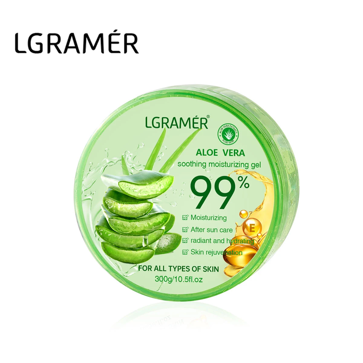 thumbnail image 1 of Gel hidratante de aloe vera Crema facial refrescante, no pegajosa, sin enjuague, para mantener la piel, nutrición profunda, chicle de aloe vera, 1 of 5