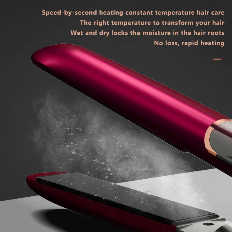Ionic professional hair ceramic quick heating hair straightener flat iron ions hair straightening curling iron rod