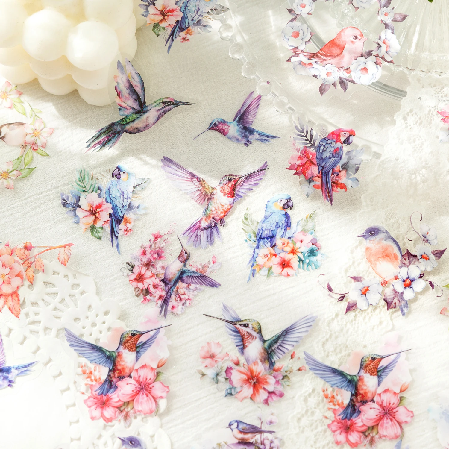 30 pcs bird theme Stickers pack Adhesive Diy Decorative Scrapbooking Diary Album Stationery Sticker Craft Supplies