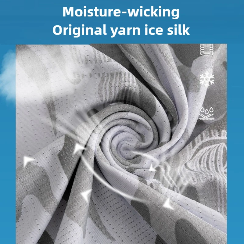 Summer Ice Silk Cycling Face Mask Breathable Anti-UV  Bike Face Neck Cover Bandana MTB Road Sports Hanging Fishing Ear Scarf