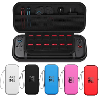 Mallette de transport dédiée pour Switch 2 (2025), sac de rangement de voyage portable à coque rigide de protection, peut contenir 12 cartouches de jeu