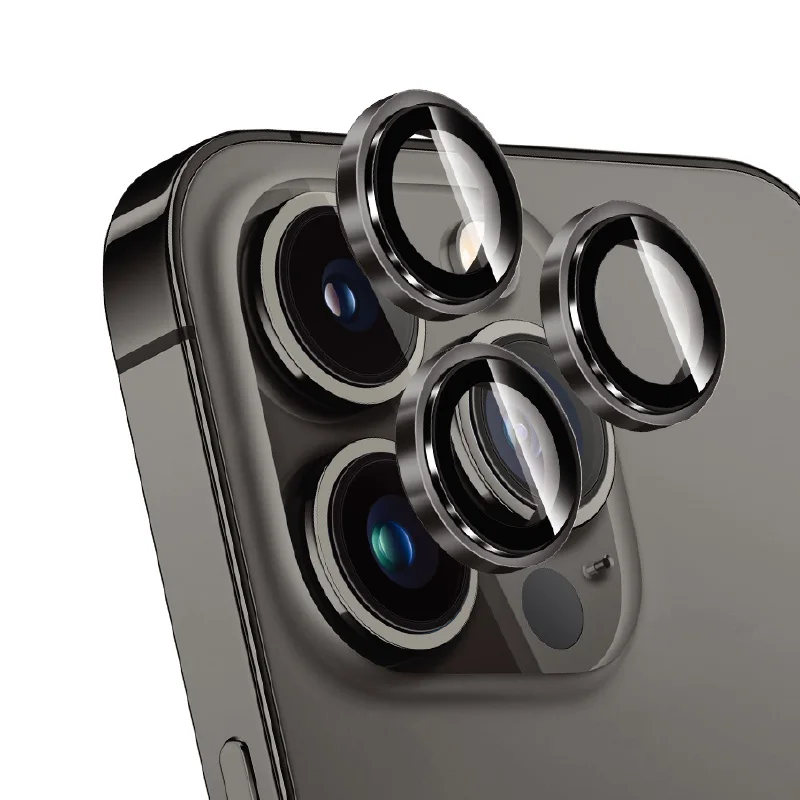 Universal Metal Ring Glass Camera Lens Protector