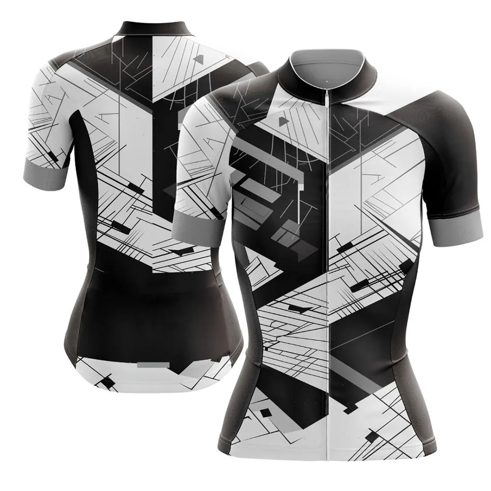 여성 팀 저지 여성 여름 반팔 사이클링 유니폼 MTB 자전거 의류 Ropa Ciclismo Maillot Quick Dry Bike Tops