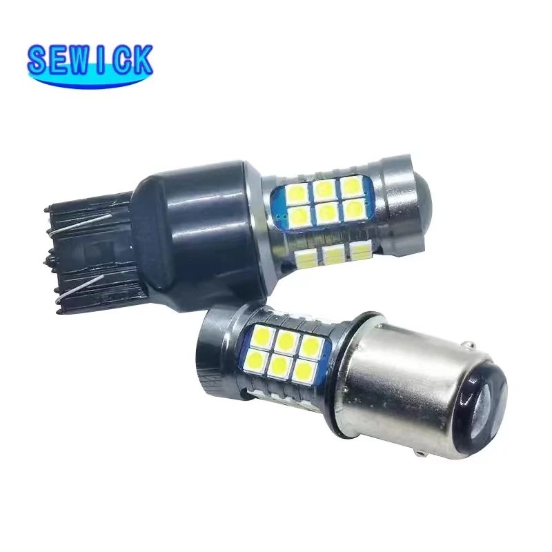 LED ĵ 3030   , 극ũ Ʈ, ڵ , ȭƮ, ο, , 12V, 1200Lm, T15, 1156, Ba15s, 27SMD, P21w, 100 