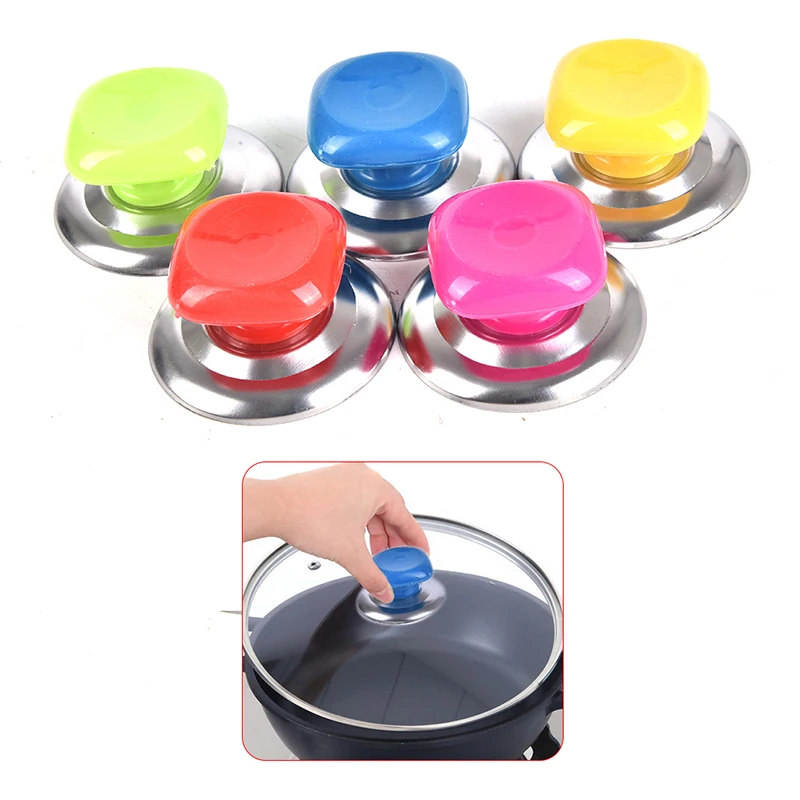 Cookware Pot Pan Lid Knob Replacement Black Silver Tone Evhfx