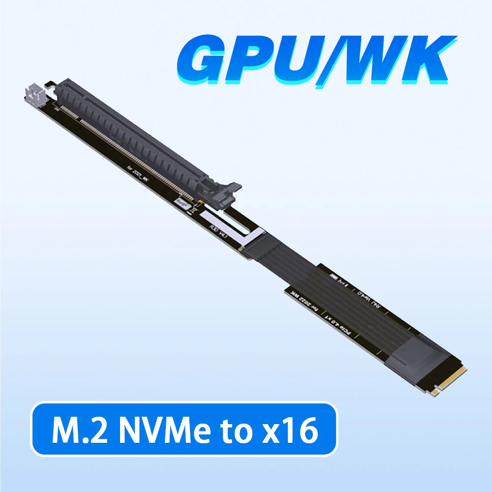 

Удлинительный кабель для видеокарты RTX3090 RX6800xt, 2022x16 до M.2 NVMe