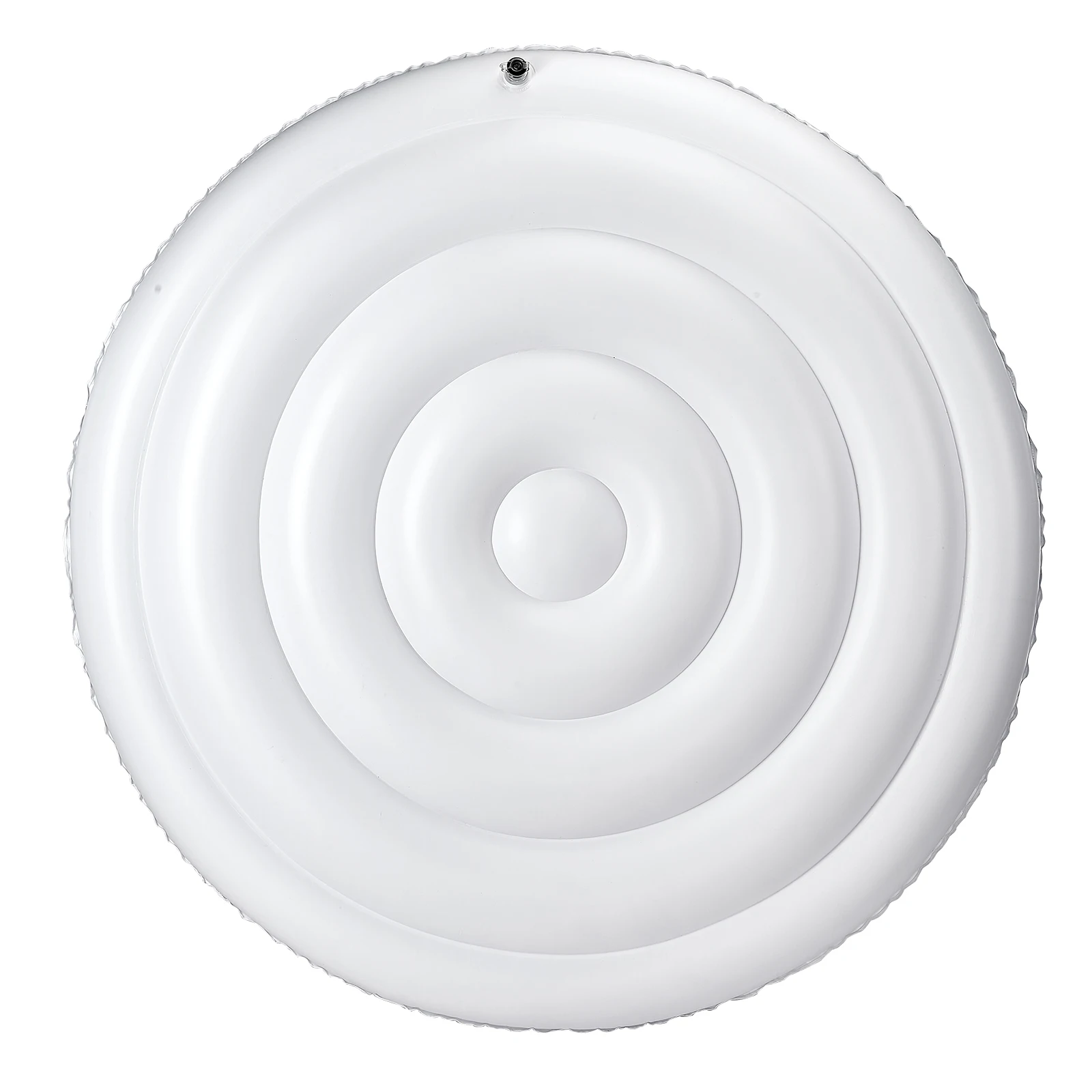 SucceBuy Couvercle Gonflable Rond pour Spa 164,5 cm, Housse de Protection pour Spa Résistante aux Intempéries et à l'Eau, Couverture Thermique en PVC, Installation Facile, pour Extérieur Jardin, Blanc