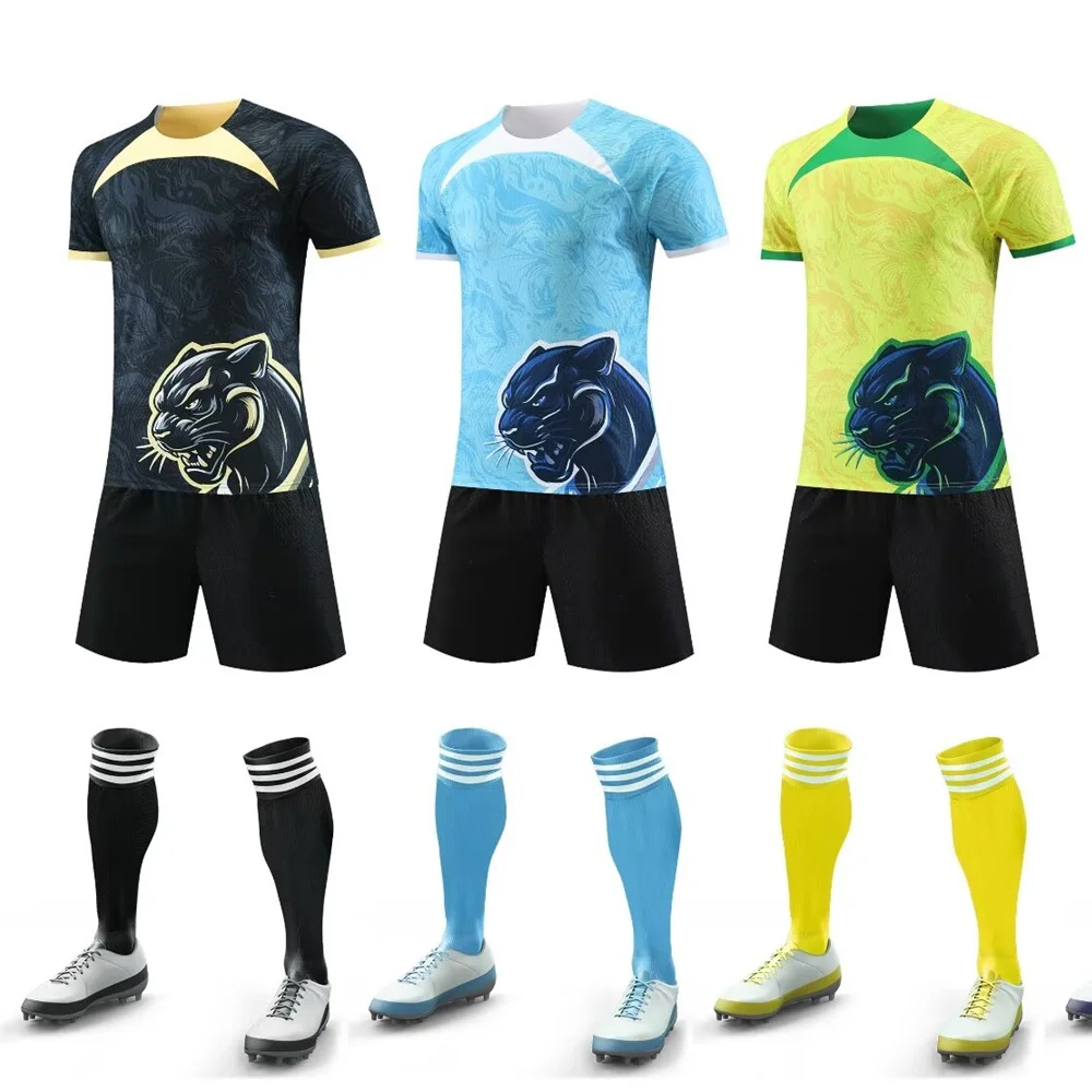 NEW 24/25 boy girl Fans Football shirt men and kids home away games Soccer Jerseys kits Short Sleeve uniform training wear