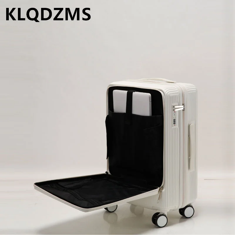 

Чемодан на колесиках KLQDZMS, 20 дюймов, 22 дюйма, 24 дюйма, 26 дюймов, ультратонкий, износостойкий, антибактериальный, универсальный, для посадки на колесиках