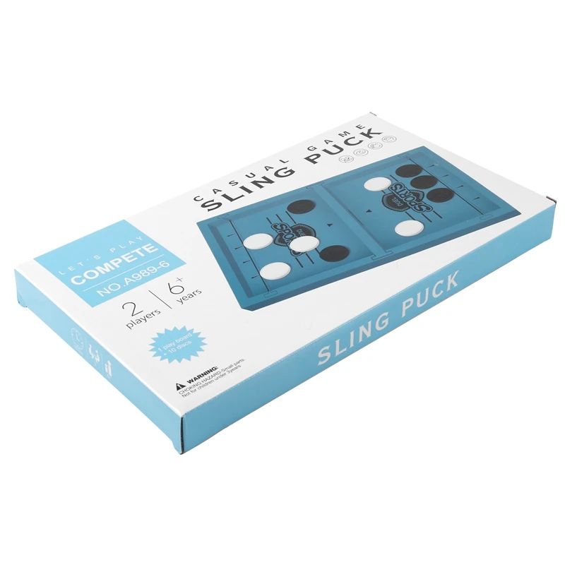 

Настольная игра Quick Sling Puck, настольная игра для битвы и хоккея с шайбой, настольная игра, игрушки для взрослых и детей с 2 дополнительными весенними шнурками