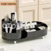 360 Rotating Makeup Organizer for Vanity with Brush Holder,  Large Spinning Cosmetic Storage Box For Countertop Bathroom Dresser 4