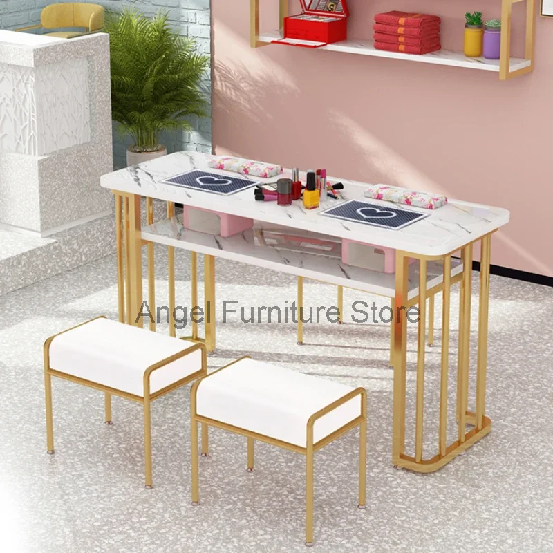

Beauty Office Manicure Table Makeup Women Simple Manicure Table Professional Nail Desk Schmincktisch Nail Salon Furniture YN50MT