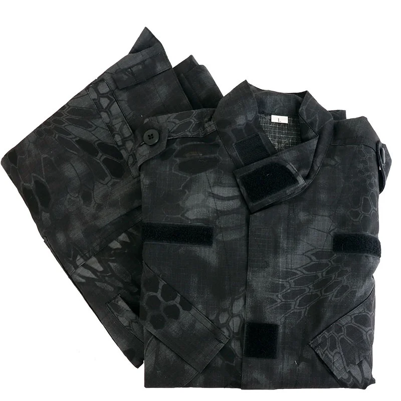 Camouflage Tactical Uniform BDU Set Military Army Combat Shirt