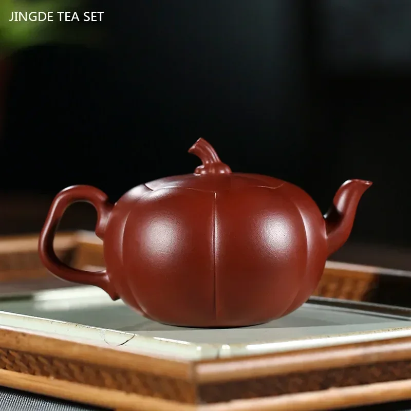 230ml Tradition Yixing Purple Clay Tea Pot Raw Ore Dahongpao Beauty Tea Infuser Handmade Customized Filter Teapot Zisha Teaware