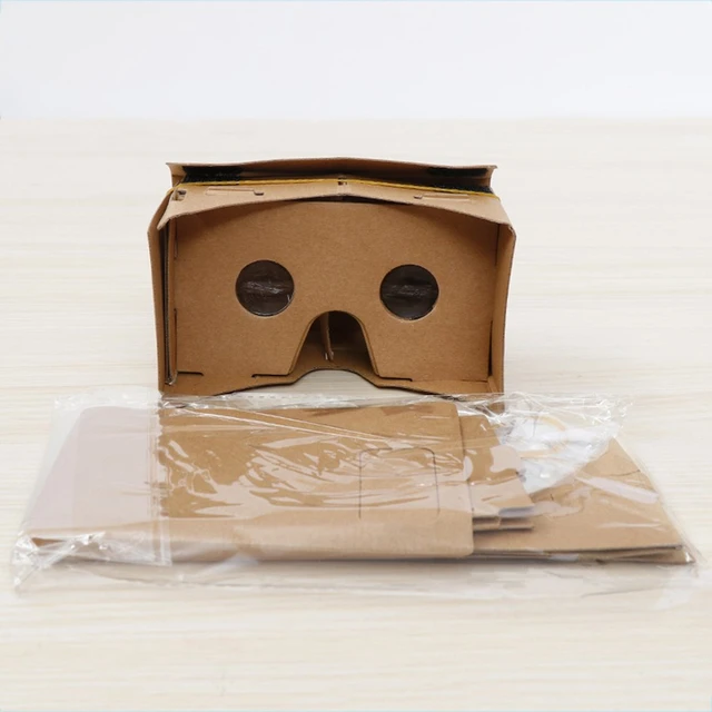 DIY karton Google VR 3D gözlük sanal gerçeklik Google cep telefonu 3D görüş  gözlükleri 6 "ekran Ultra net - AliExpress