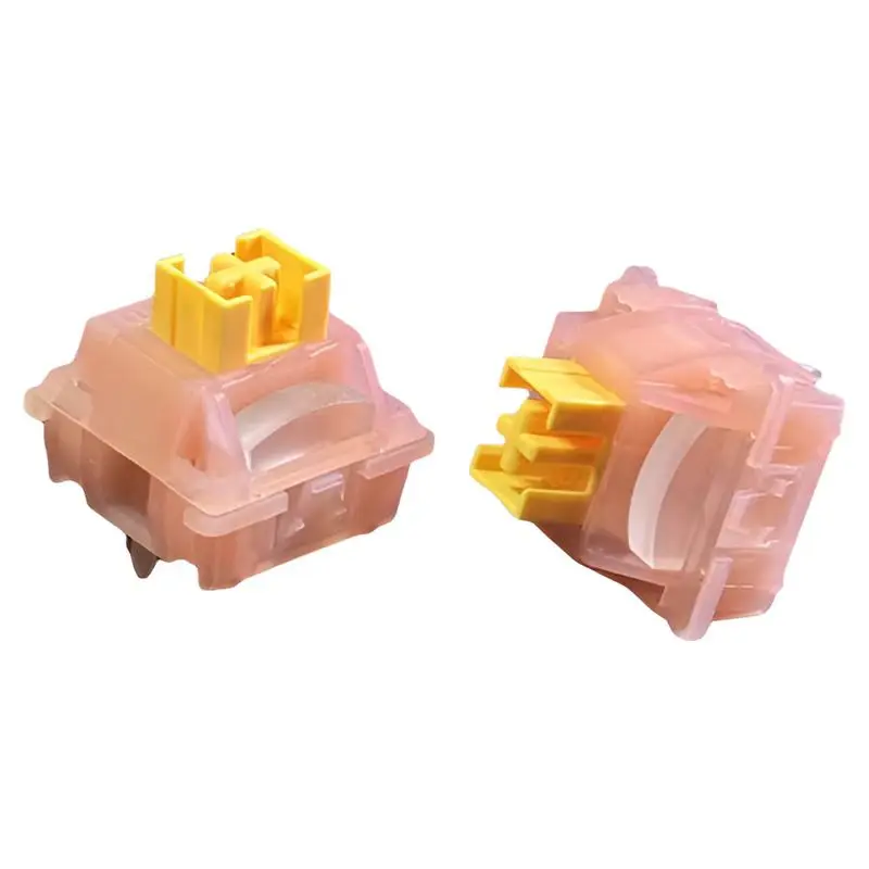 Outemu Silent Peach V3 Switches Linear Silent Lemon V3 Switch Tactile Hot Swap 5 Pin PA66 Pre Lubed POM For Mechanical Keyboard — view 5