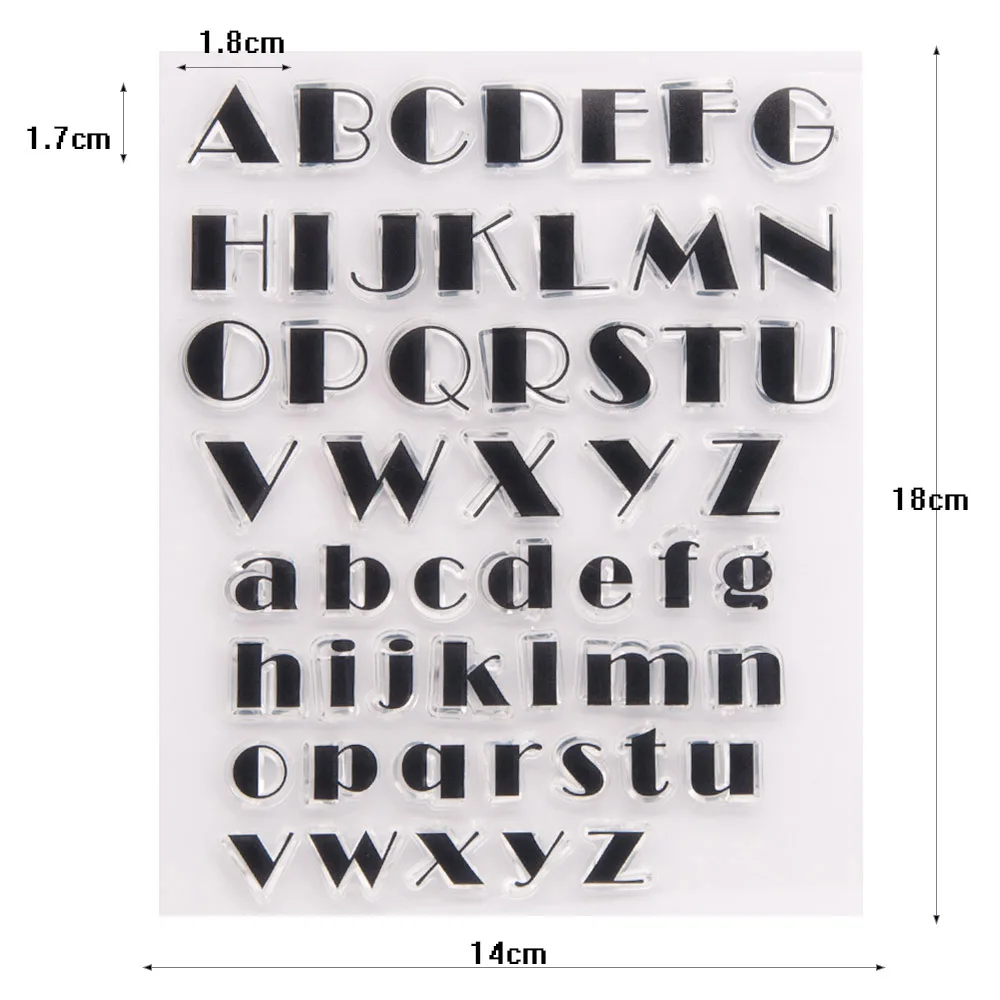 Letters and numbers Clear Stamps DIY Craft Transparent stamp Making Greeting Card Scrapbooking Photo Album Sheets Decor clear stamps clear rubber stamps
