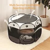 Foldable Pet Tent Durable Grip Cat House Oxford Cloth Octagonal Pet Fence Portable Outdoor Small Dog Cages Cat Fences for Winter 6