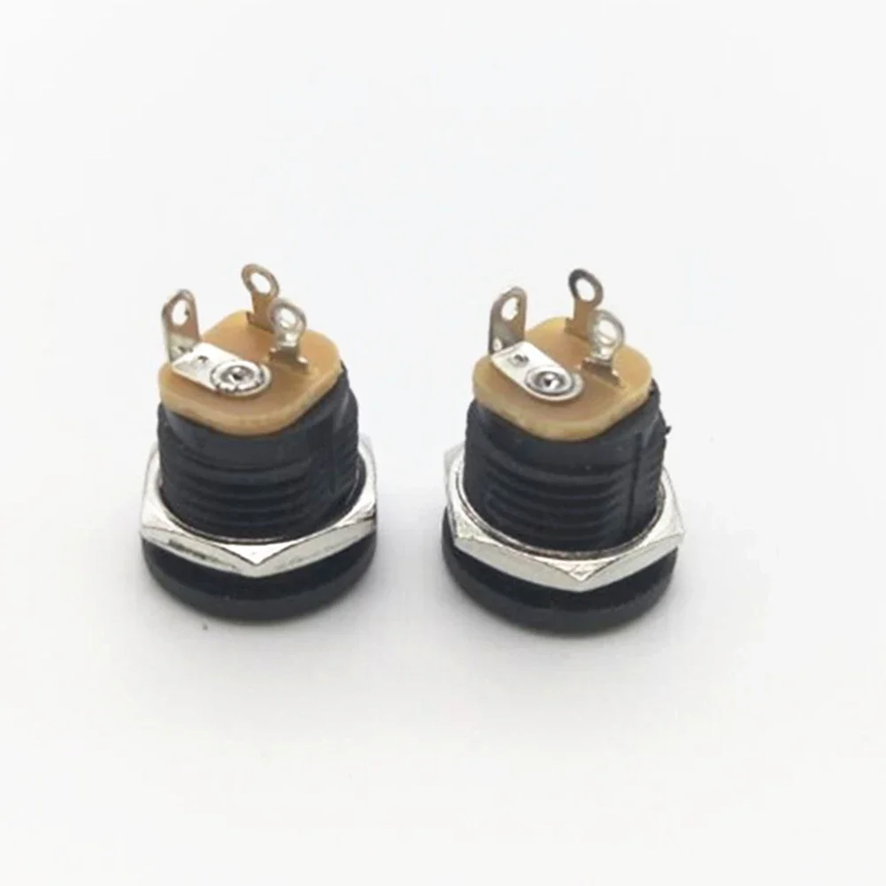 10 Pcs 고품질 9V 12V DIY 기타 효과 페달 전원 DC 커넥터 소켓 플러그 잭 2.1mm 기타 액세서리