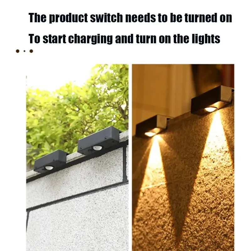 Solar Square Outdoor Wall Light 5