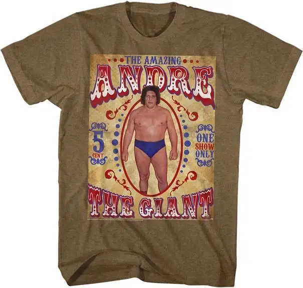 Andre The Giant - Sideshow Andre - T Shirt S-M-L-Xl-2Xl Nuovo Di Zecca Ufficiale