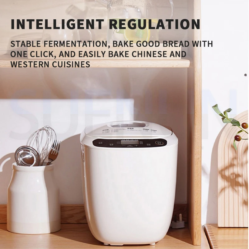 Full Automatic Bread Maker Household Intelligent Dough Mixer Kitchen Steamed Bread Leaver Baking Machine