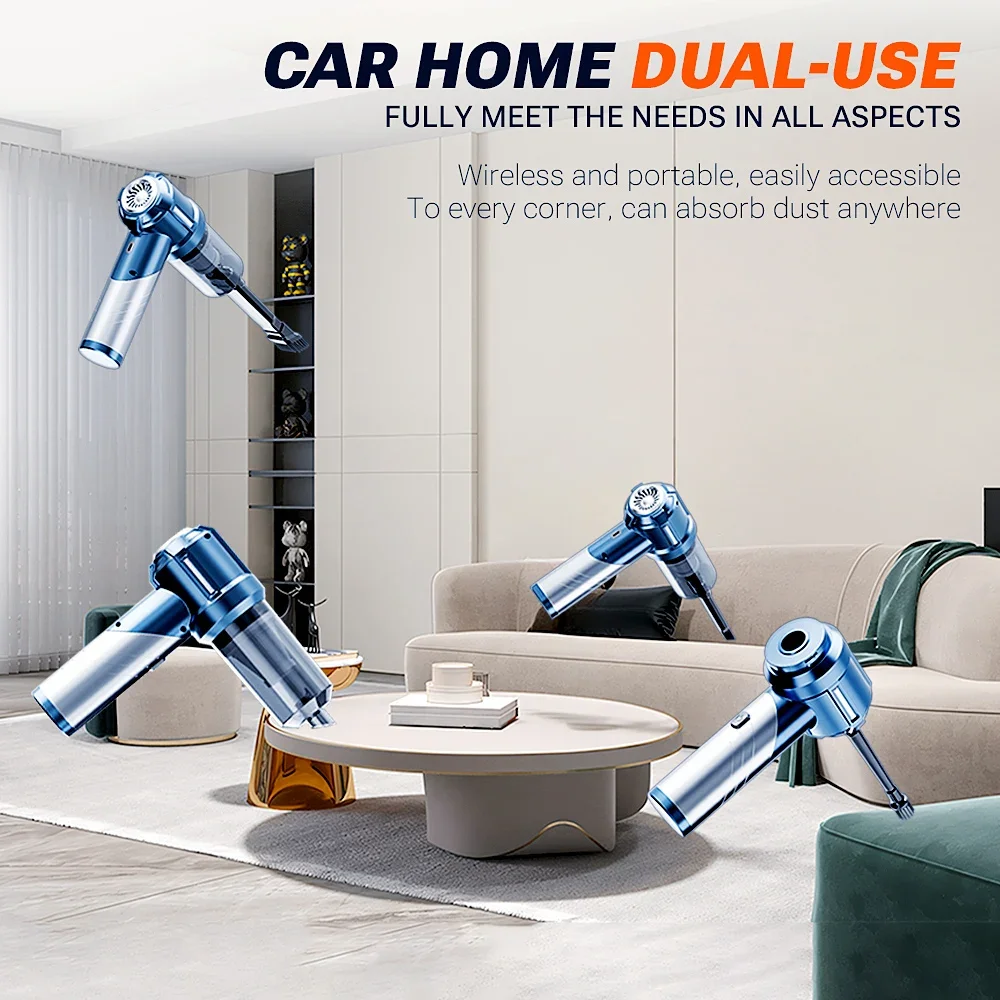 SZUK C013 NEW Foldable Car Vacuum Cleaner Powerful Mini Vacuum Cleaner 3Gears Portable Handheld Wireless Vacuum Cleaner for Car 6