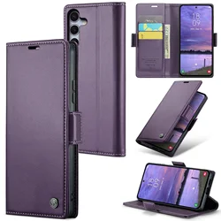 Premium Wallet Phone Case - Elegant PU Leather Book Flip with Card Pocket & Money Holder - Galaxy S20 FE (Purple)