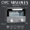 Mini Toaster Oven: 600W Power, Precision Timer, Auto Shutoff, and Culinary Delights Up To 450 Degrees, Grey USA 3
