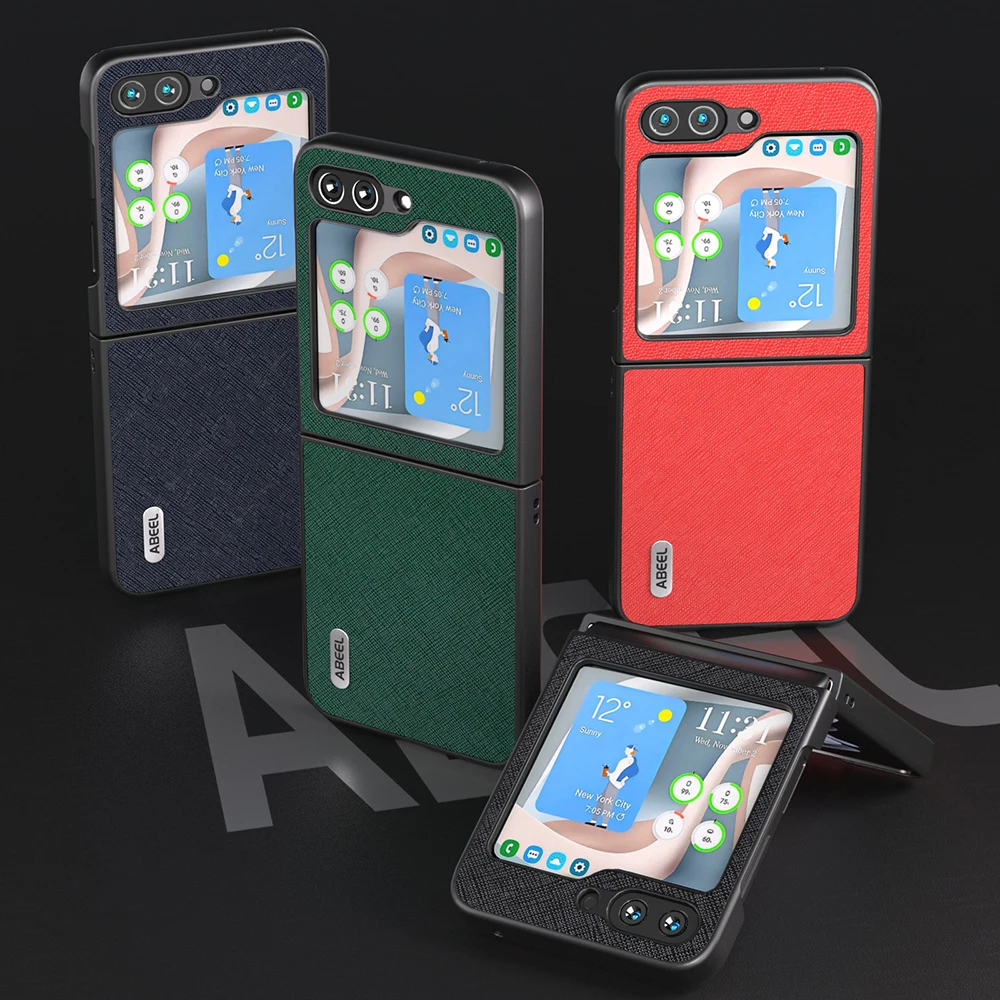 

Чехол-книжка из натуральной кожи для Samsung Galaxy Z Flip5 ZFlip 5