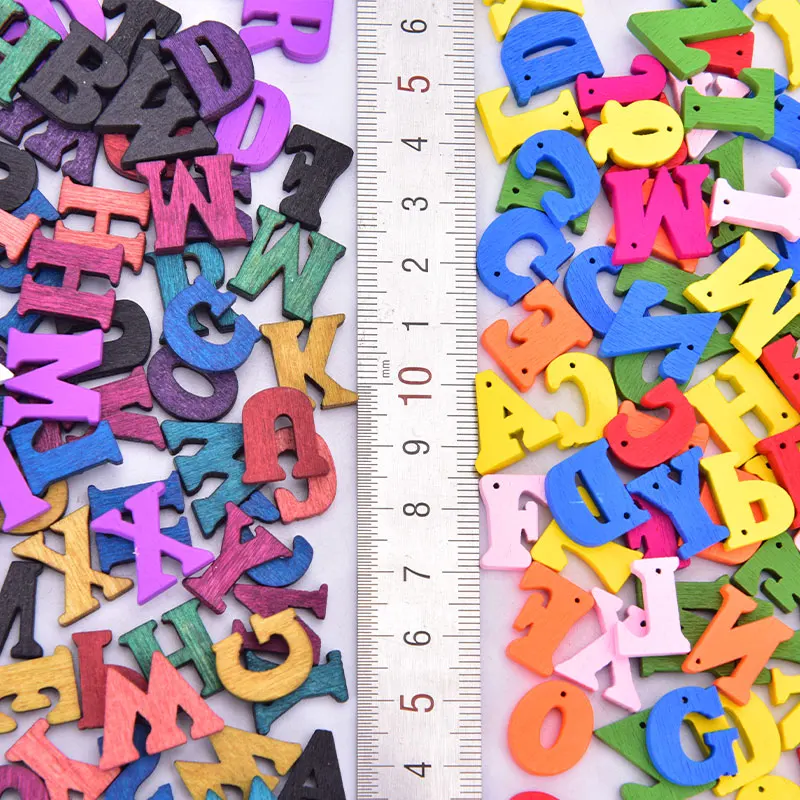 204 Lettres Et Chiffres En Bois - Alphabet A-Z Et Nombres 0-9 - Apprentissage Enfant Et Décoration DIY