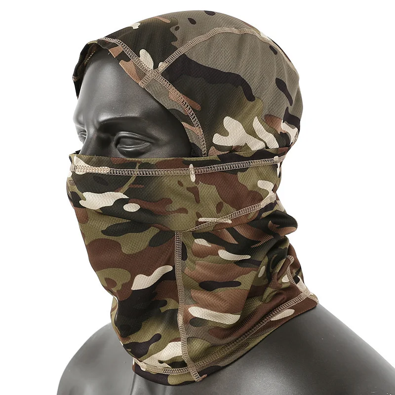 Esdy Outdoor Bicycle Anti-UV Sunscreen Windproof Full Face Sunshade Hood Motorcycle Riding Camouflage Headband Sports Sweat Cap images - 6