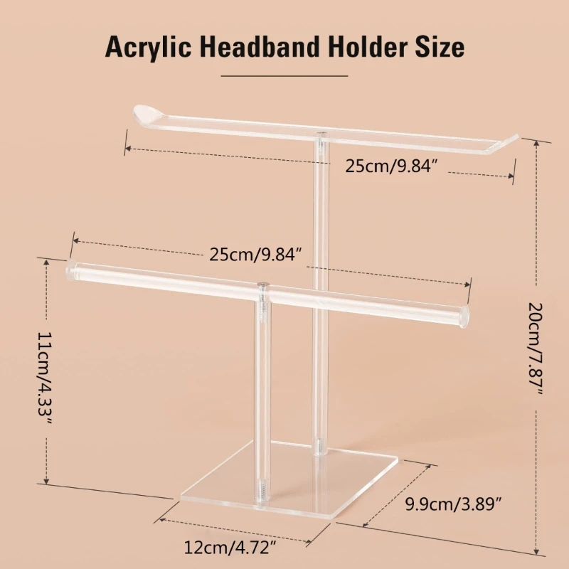 

Headband Stand Display Rack for Hairbands & Watches For Teen Girl & Women Home