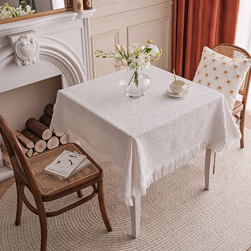 

Stolik Do Herbaty, Stół Jadalny, Tkanina Z Dzianiny Okrągły Stół Deserowy Mantel Redondo Nappe De Table Anniversaire