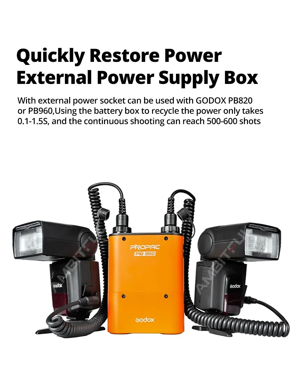 Godox TT520 II Flash TT520II with Build-in 433MHz Wireless Signal + Transmitter