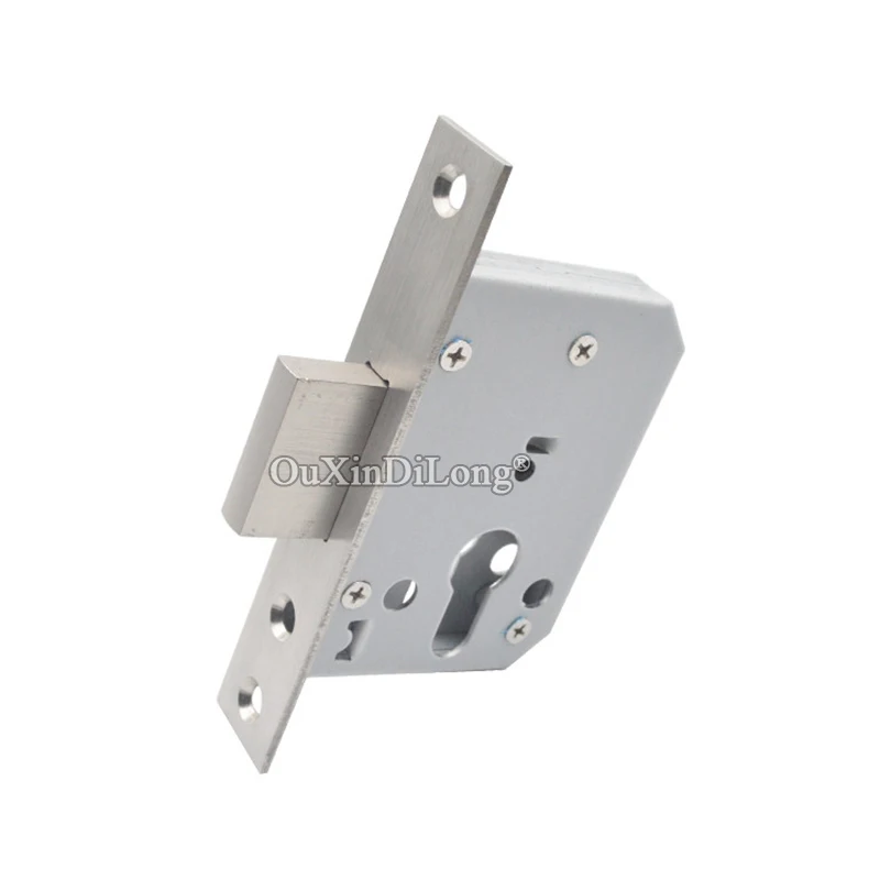 1Piece European Narrow Aluminium Alloy Door Lock body 35ZD/40D/55D Fire Proof Passage Door Deadlock Auxiliary Locks