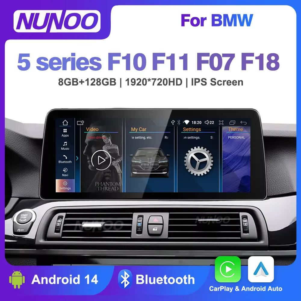 New Android 14 Radio CarPlay Player for BMW 5 Series F10 F11 F07 2010-Car Multimedia GPS Navi Stereo DSP WIFI Head Unit car multimedia player car radio wireless carplay wireless carplay adapter smart carplay box navigation multimedia accessories