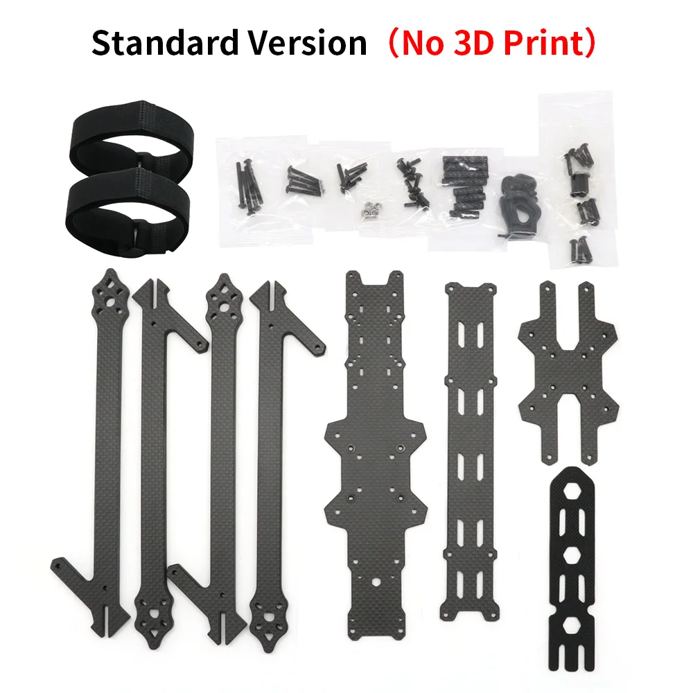 XL10 V6 10'' 420mm Wheelbase super Long Range HD True-X Carbon Frame Kit for O3 Air Unit CADDX Vista HD VTX iFlight Drone Parts thumbnail 2