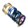Vinterly Tungsten Carbide Men Rings Anti-scratch 8mm Wide Line Jewelry for Male Luxury Unique Party Wedding Bands 6