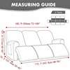 3seaters Classic Non-slip Sofa Cover Solid Color Recliner Chair Slipcover Lazy Boy Relax Couch Coushion Furniture Protector Home 2