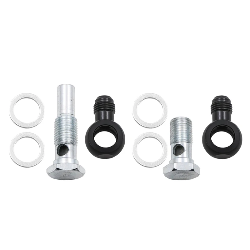 6AN X 1/4NPSM 90 Degree Banjo Fittings Oil Cooler For 4L80E GM