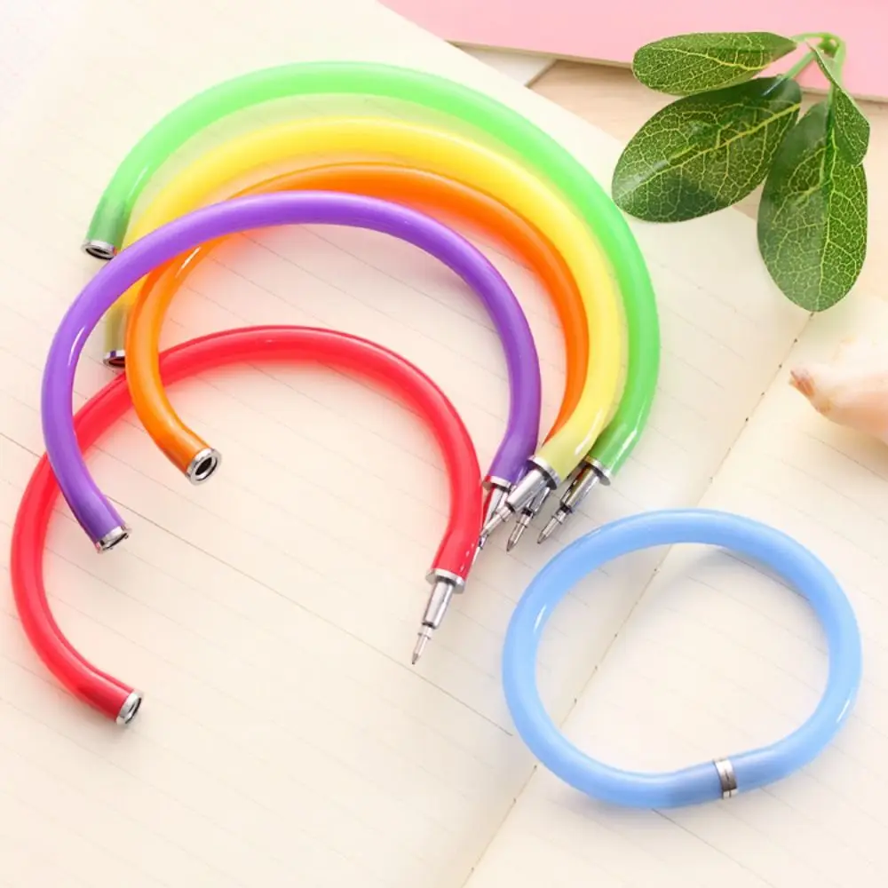 

6PCS School Office Supplies Creative Stationery Writing Tools Student Gift Ballpoint Pen Gel Pen Bracelet Pen Wristband Shaped
