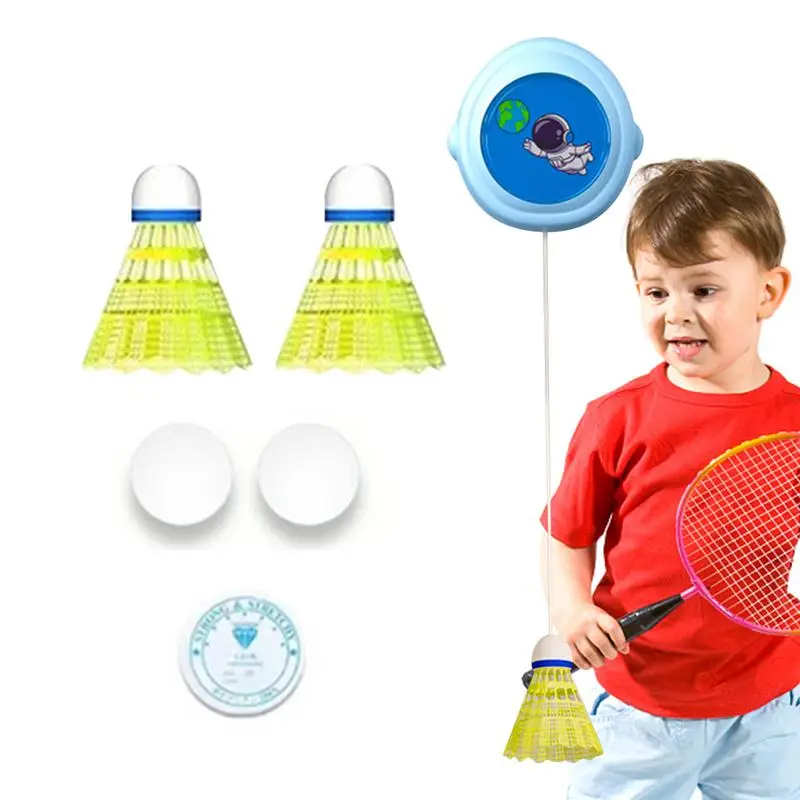 

Badminton Rebound Trainer Trainer Set For Single Player Badminton Adjustable Height Practice Training Supplies For Gardens